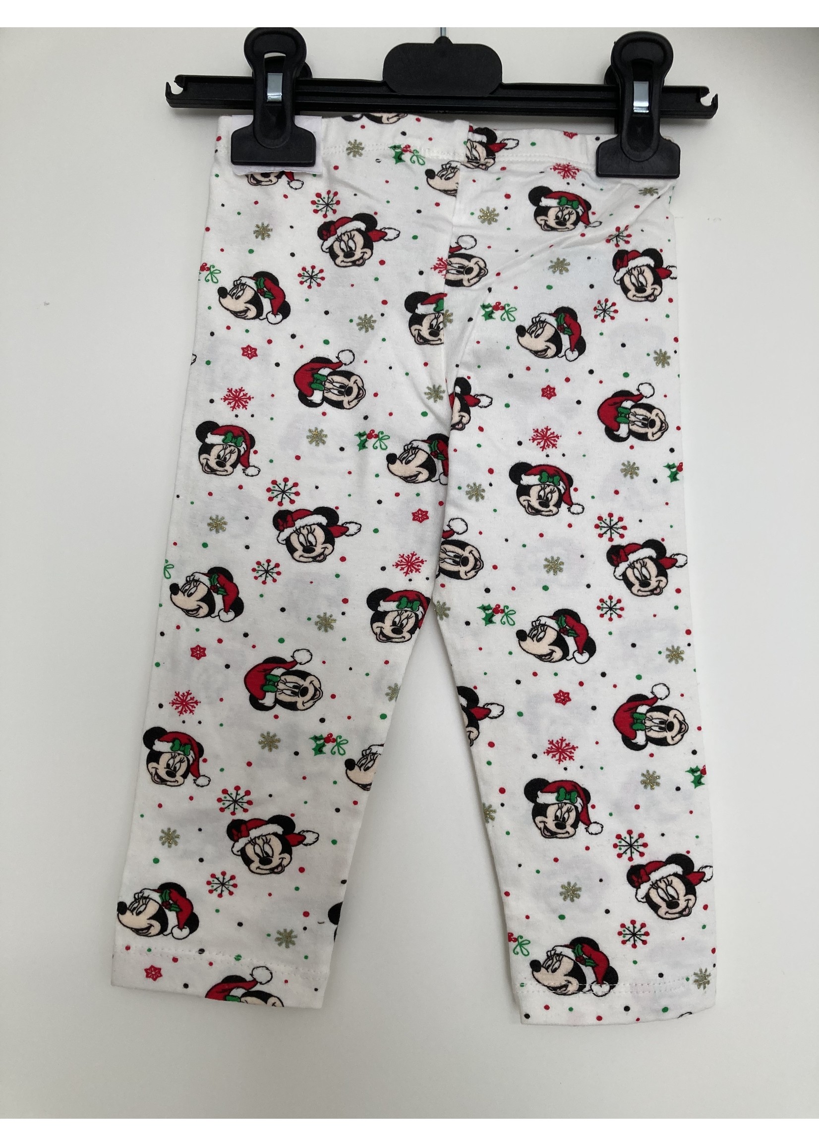 Disney baby Świąteczne legginsy Myszka Miki i Minnie z Disney baby białe