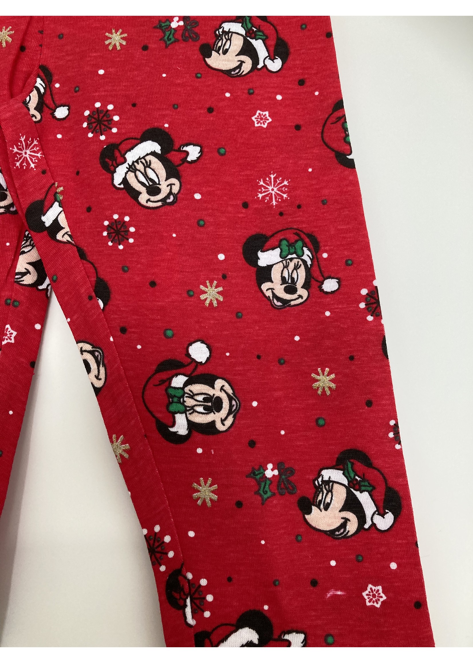 Disney baby Świąteczne legginsy Myszka Miki i Minnie z Disney baby czerwone