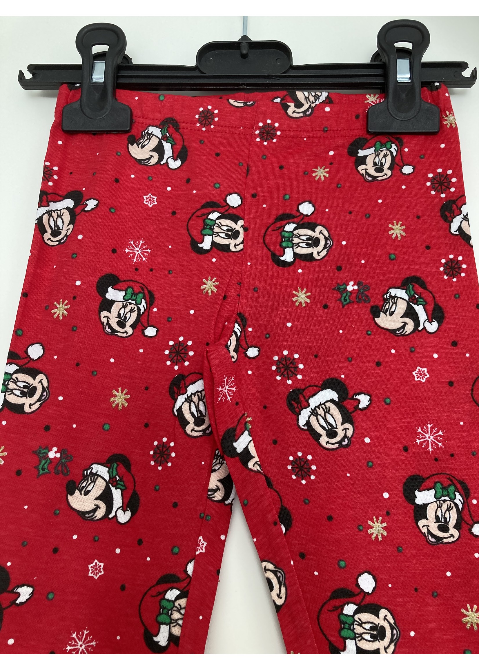 Disney baby Świąteczne legginsy Myszka Miki i Minnie z Disney baby czerwone