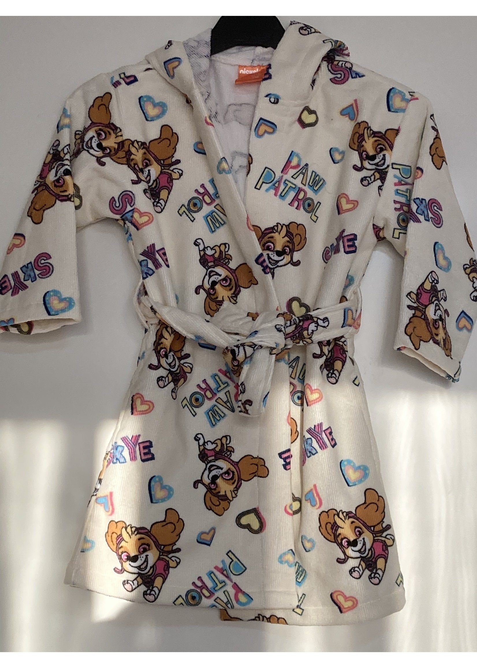 Nickelodeon Paw Patrol bathrobe from Nickelodeon cream