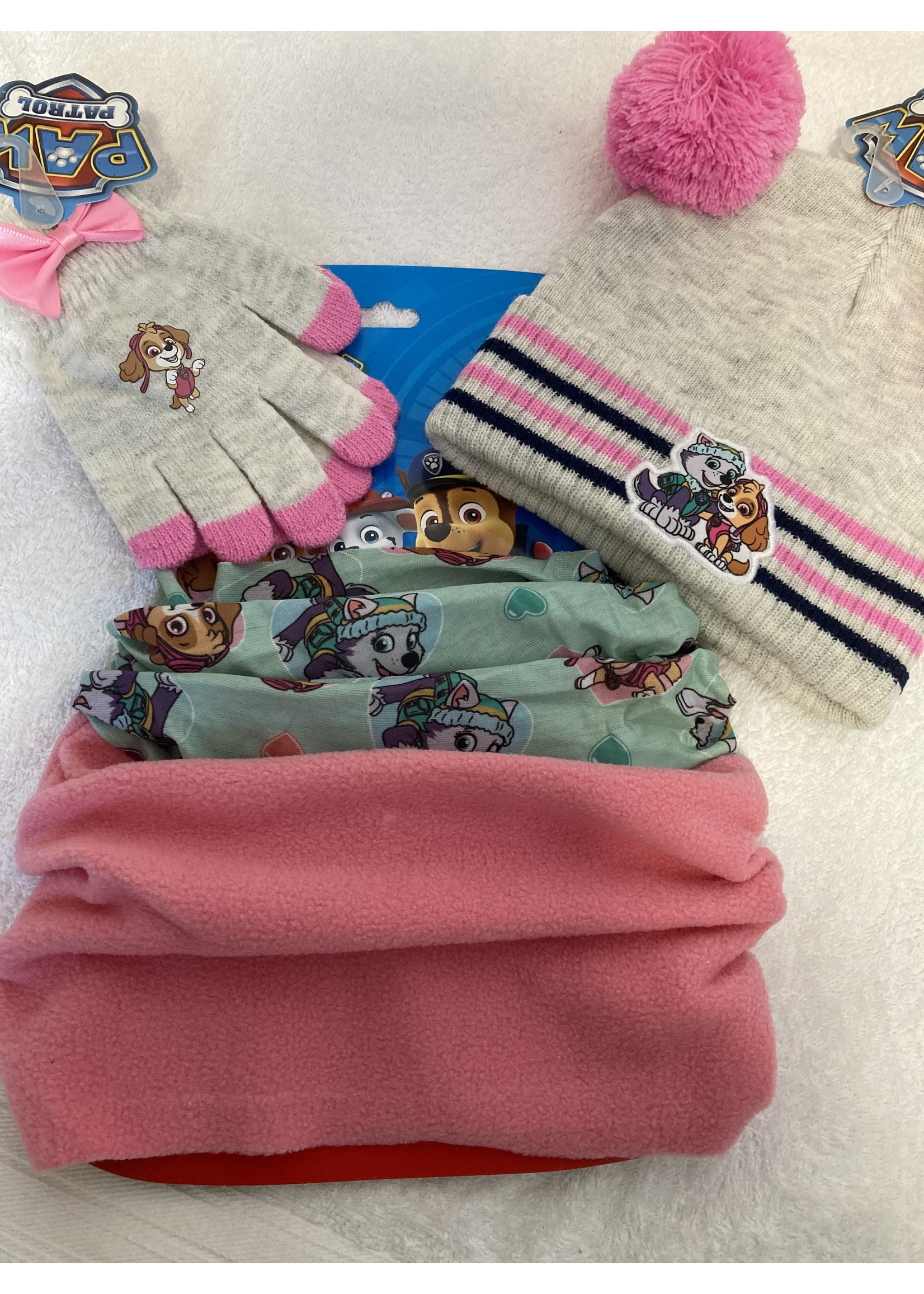 Nickelodeon Paw Patrol 3-piece winter set from Nickelodeon gray-pink