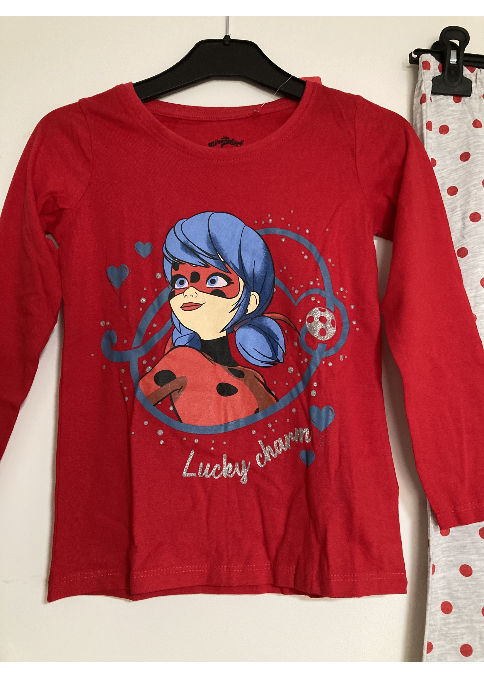 Miraculous Ladybug Pyjama van Miraculous rood-grijs