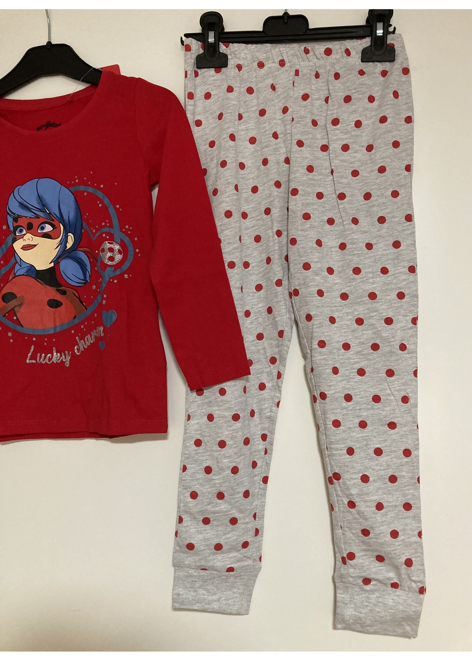 Miraculous Ladybug Pyjama van Miraculous rood-grijs