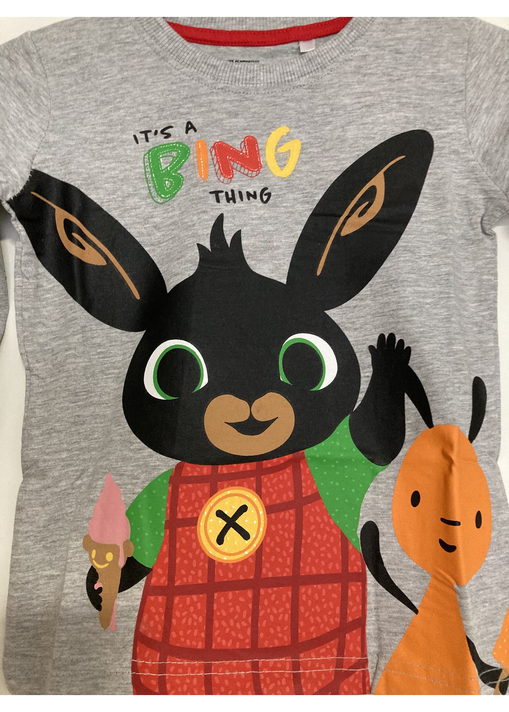 Bing Bunny Bing & Flop długi rękaw Bing szary