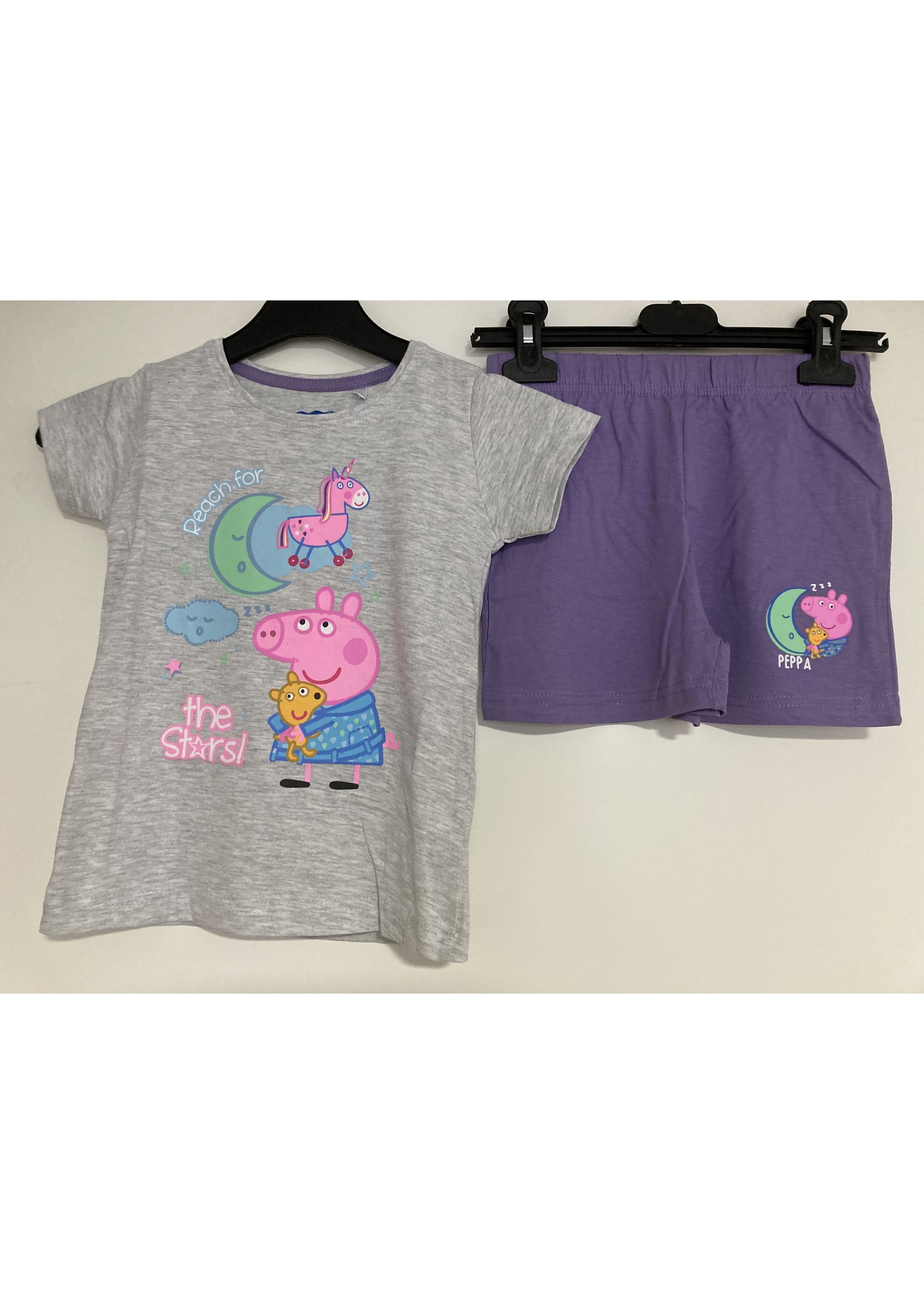 Peppa Pig  Peppa Pig pyjama van Peppa Pig grijs-paars