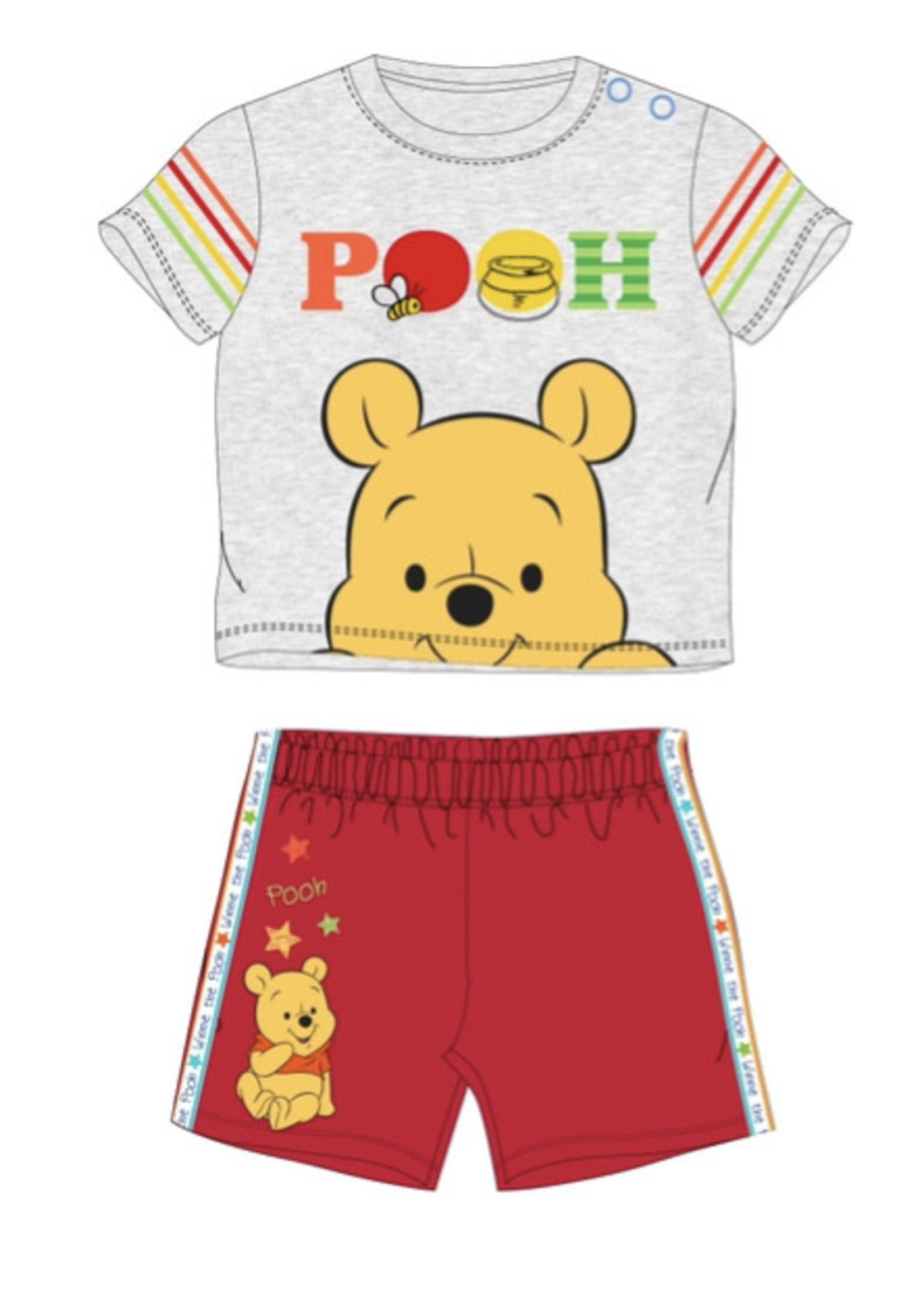 Disney baby Winnie the Pooh zomerset van Disney baby rood