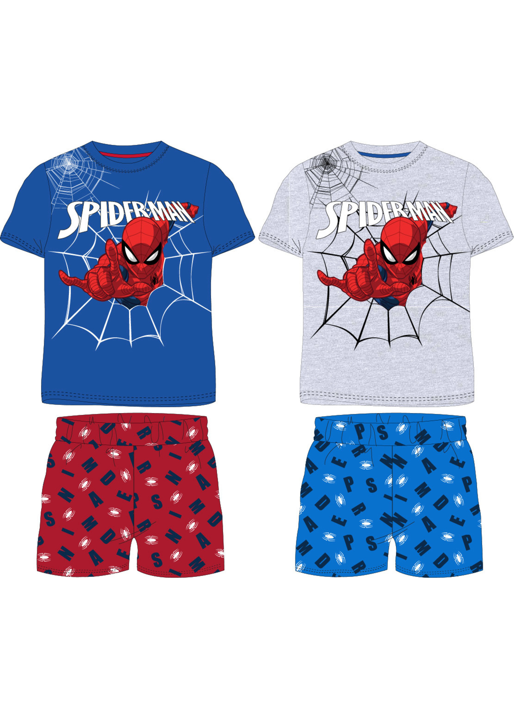 Marvel Piżama Spiderman Marvel szaro-niebieska