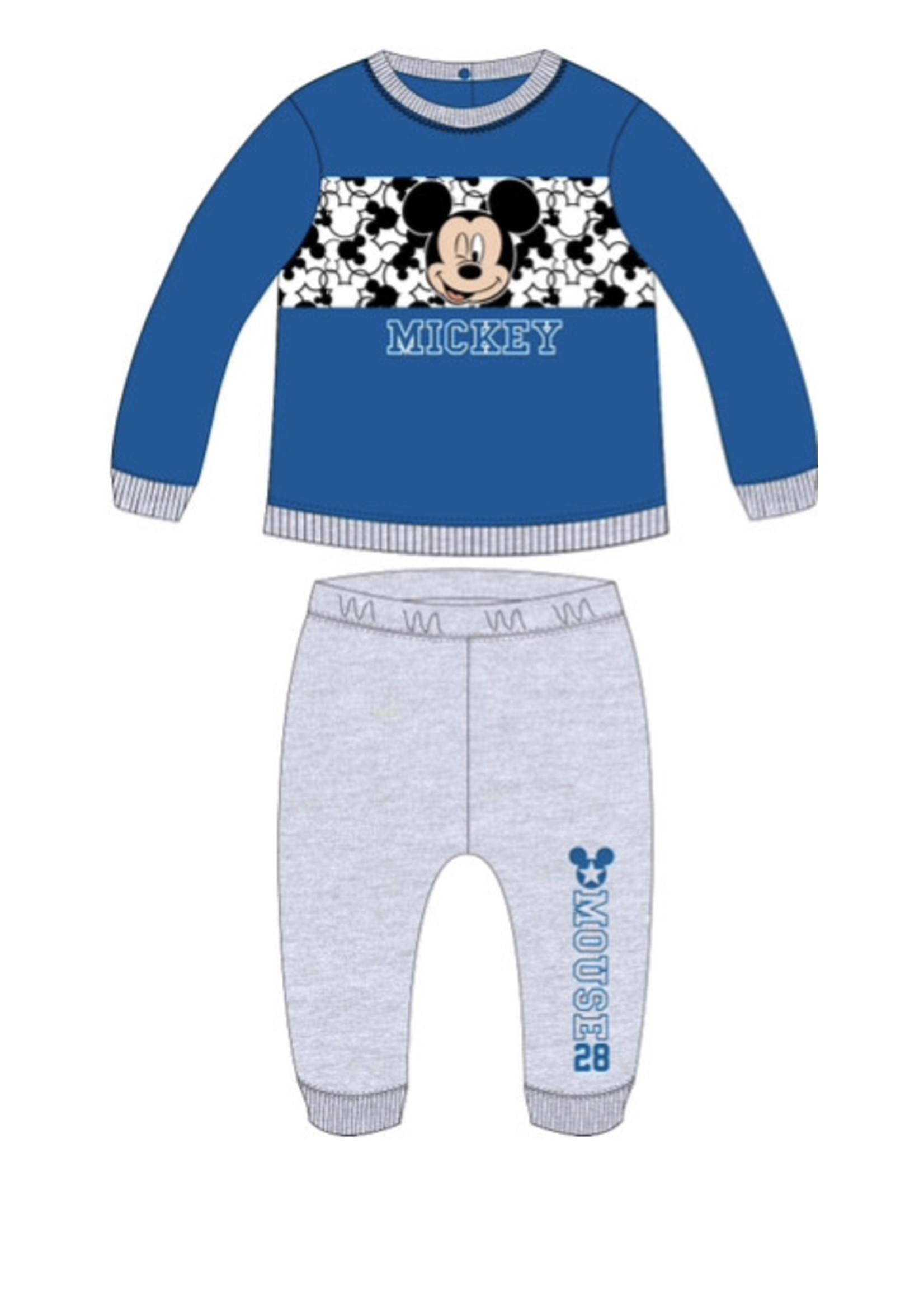 Disney Mickey Mouse babysetje van Disney blauw-grijs