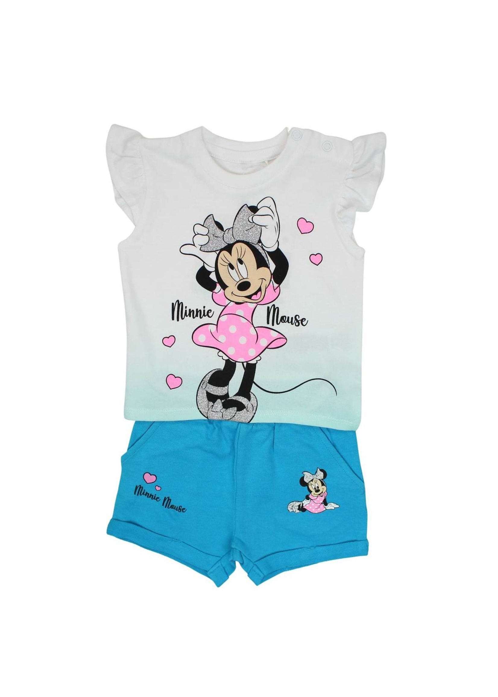 Disney baby Letni komplet z Myszką Minnie od Disney baby niebieskim