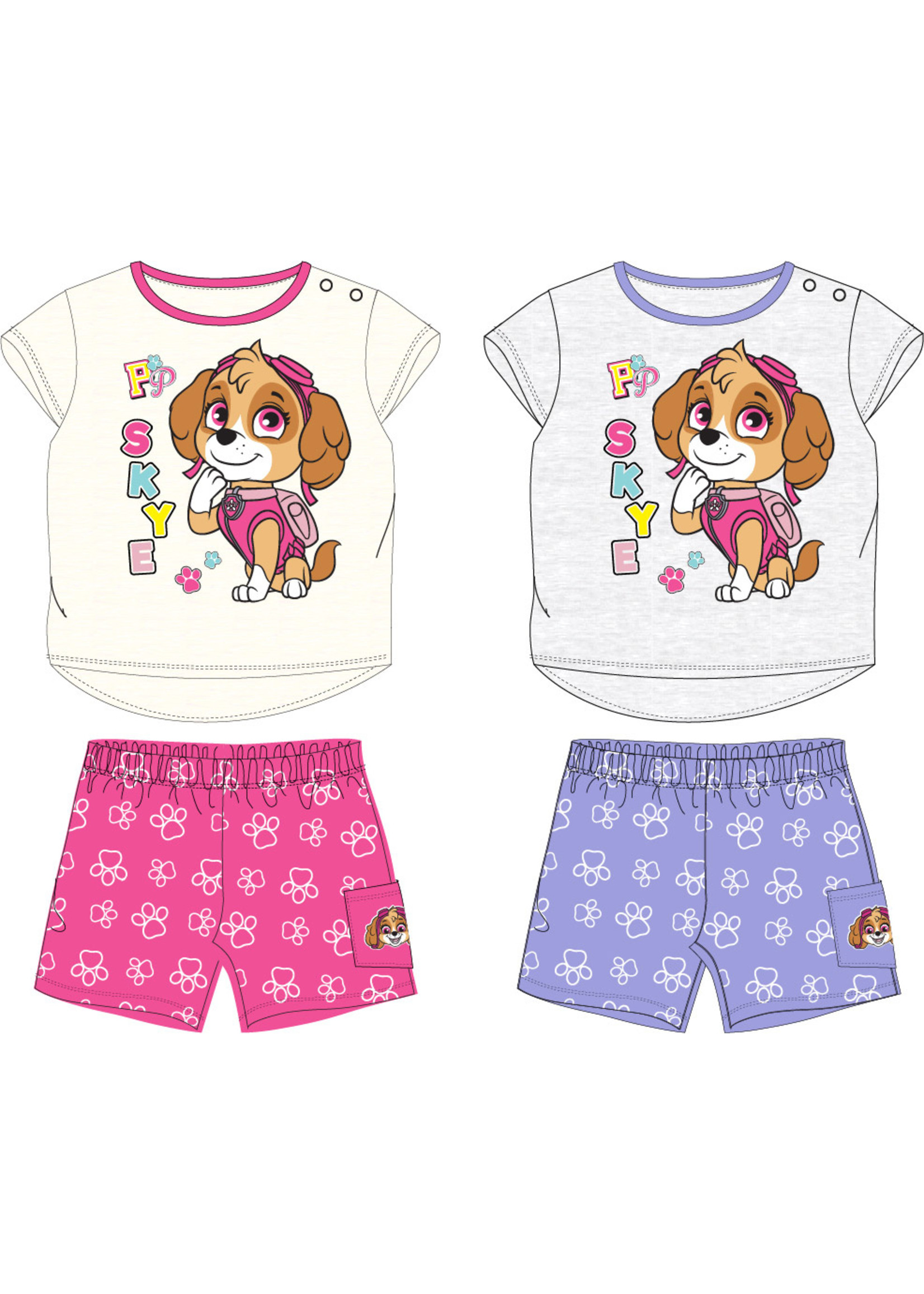 Nickelodeon Paw Patrol zomerset van Nickelodeon grijs/paars