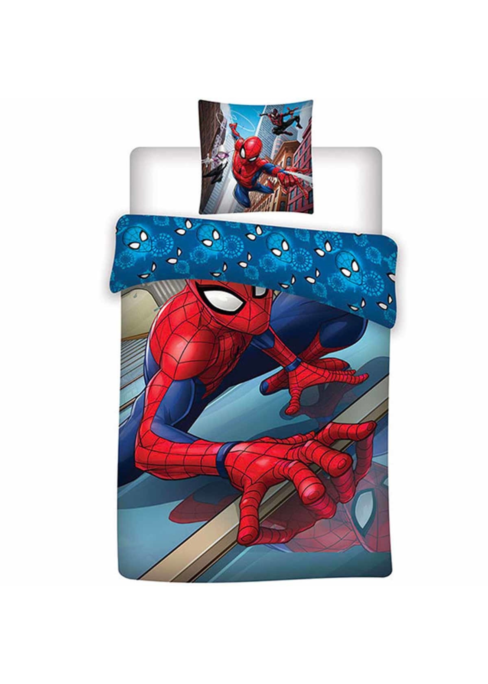 Marvel Spiderman Dekbedovertrek van Marvel blauw