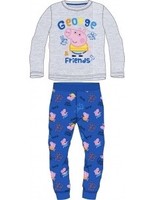 Peppa Pig  Piżama Świnka Peppa szaro/niebieska