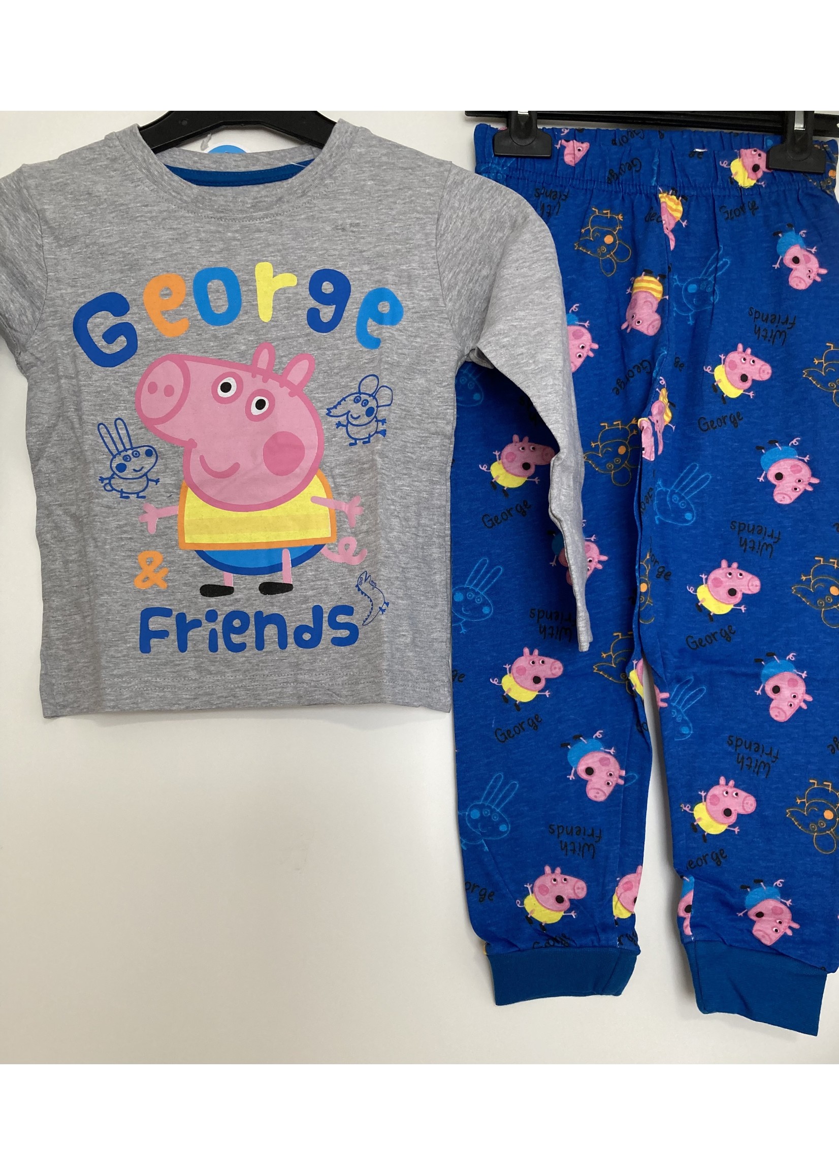 Peppa Pig  Peppa Pig pyjama van Peppa Pig grijs/blauw