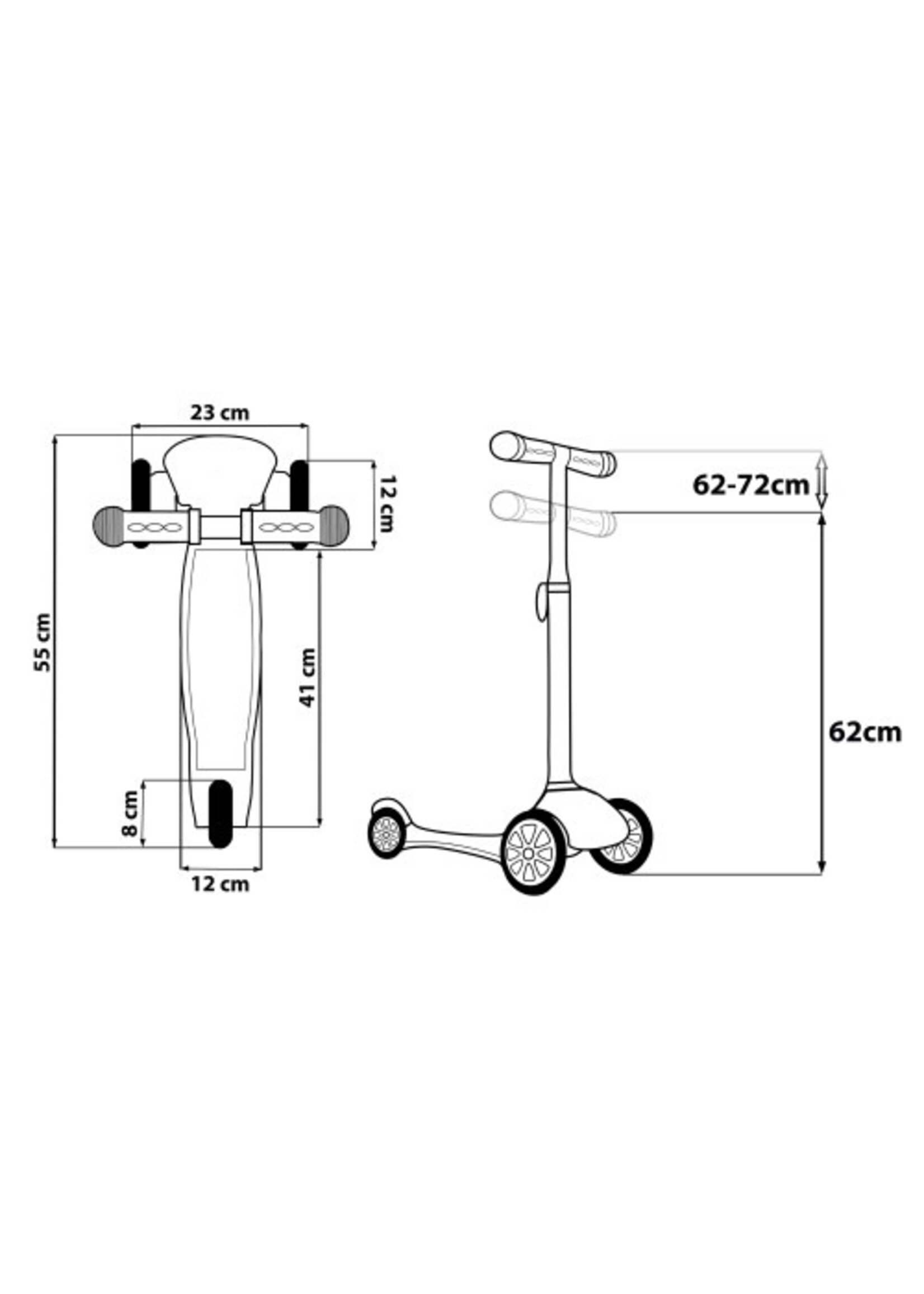 Disney Frozen II 3 wieler step van Disney groen