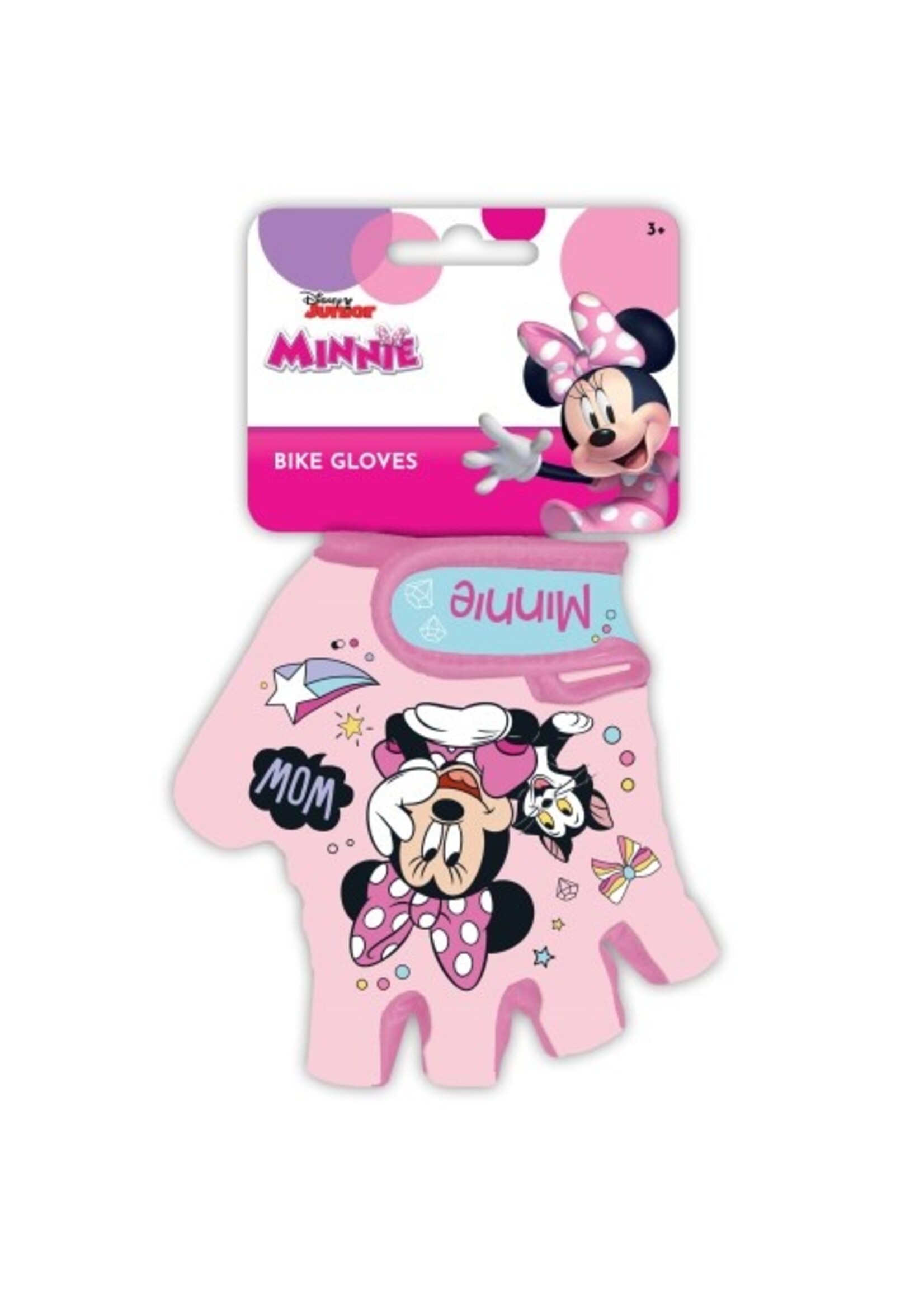 Disney Rękawiczki rowerowe Myszka Minnie od Disney w kolorze różowym