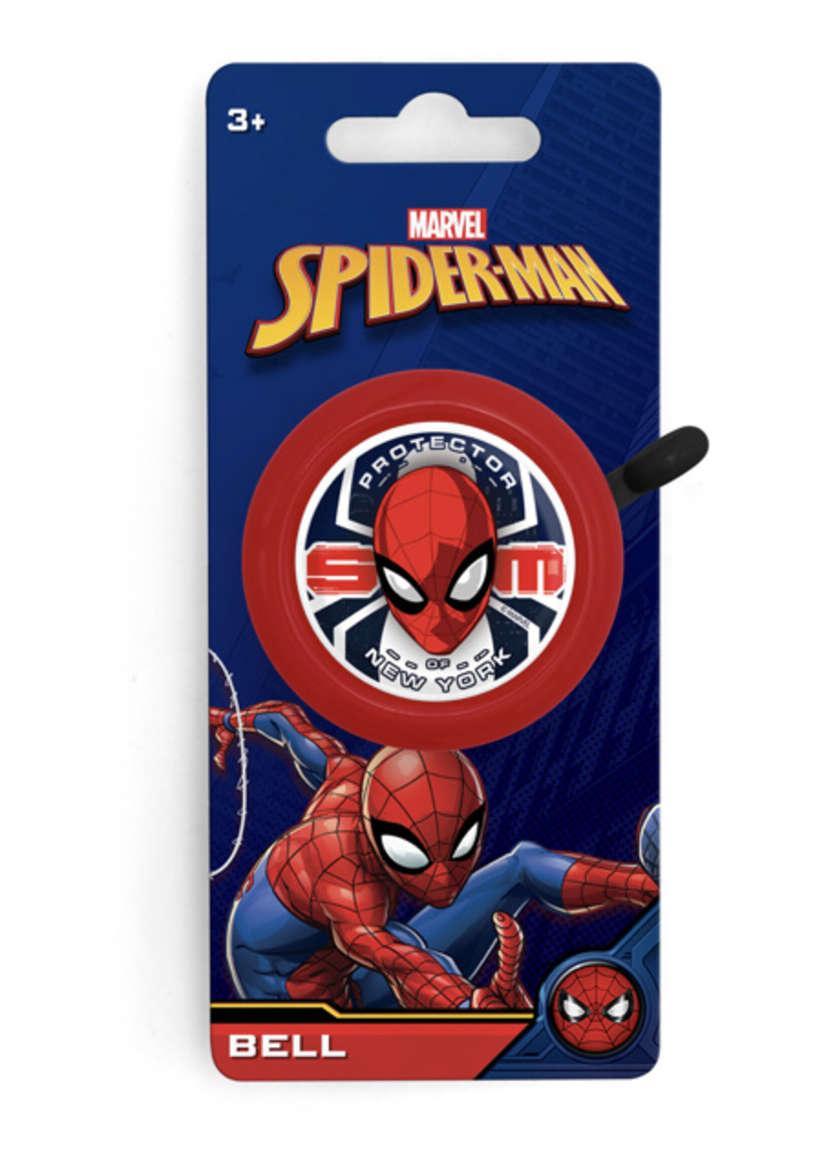 Marvel Fietsbel Spiderman van Marvel rood