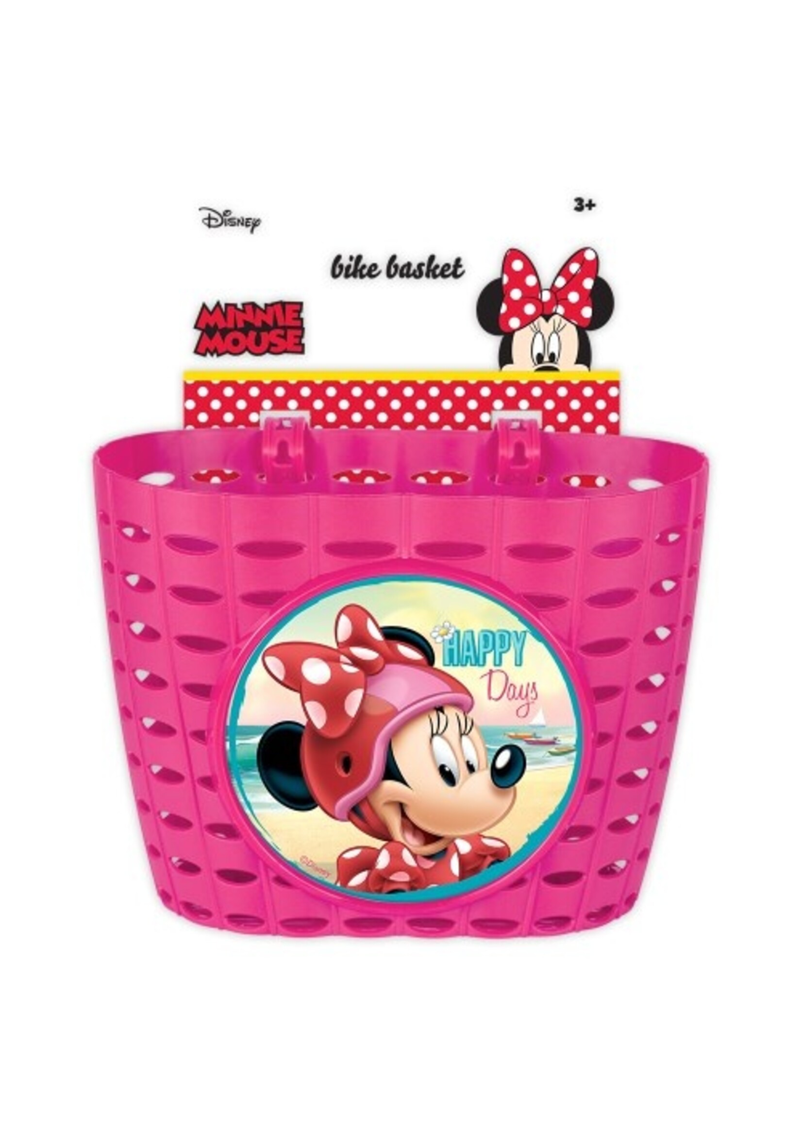 Disney Minnie Mouse Bicycle Basket from Disney pink