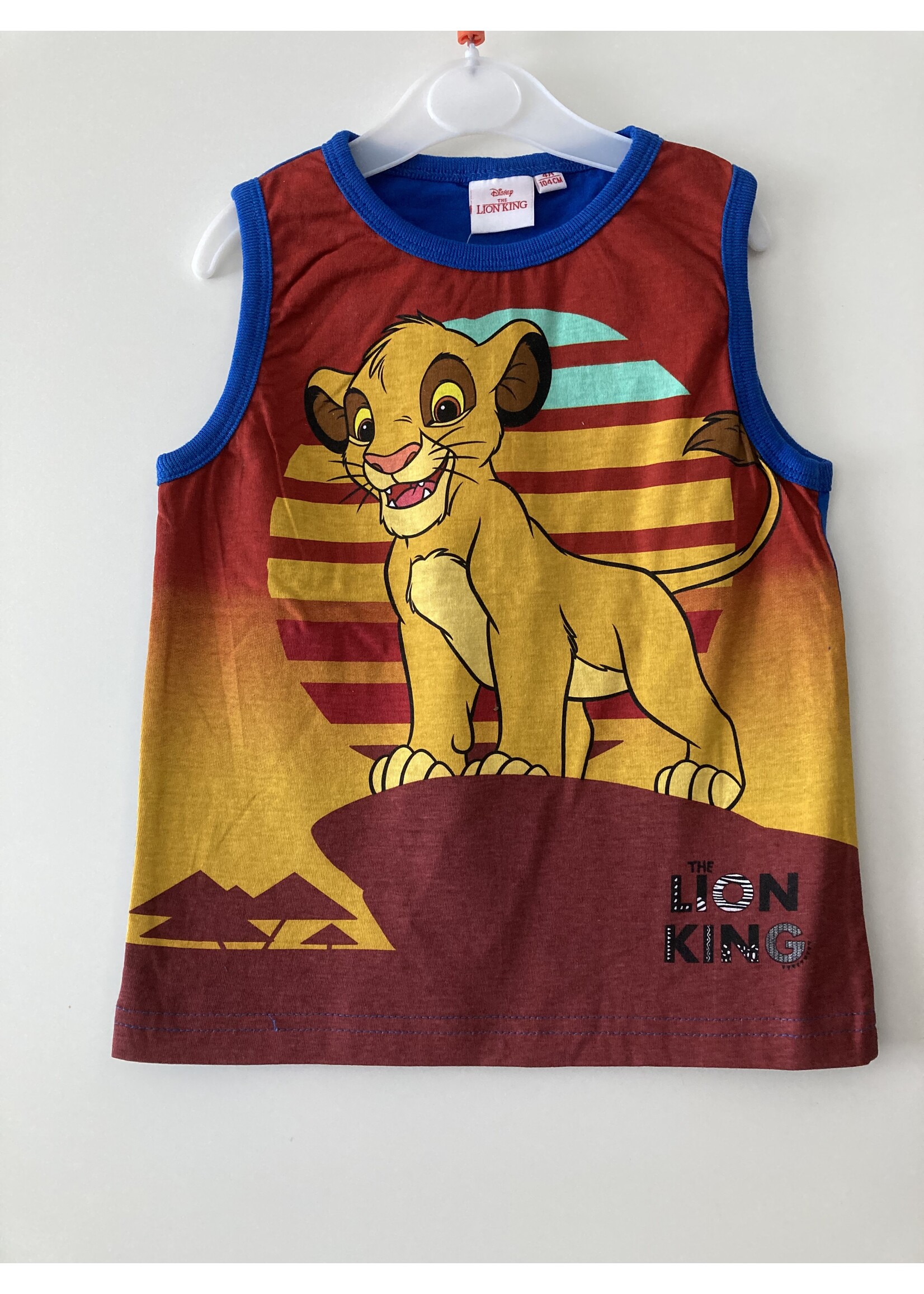 Disney Lion King mouwloos-shirt van Disney rood