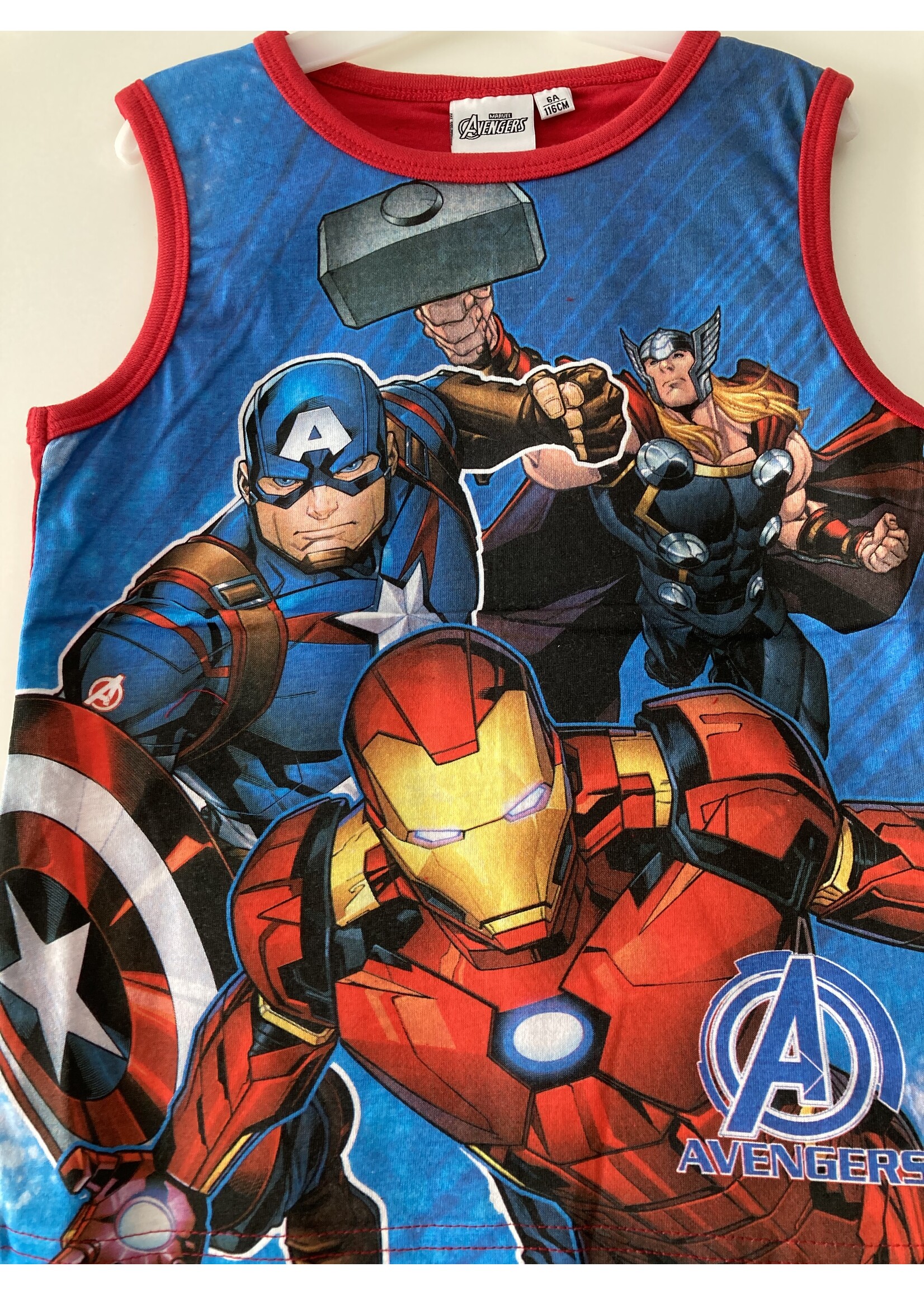 Marvel Koszulka bez rękawów Avengers Marvel niebieska