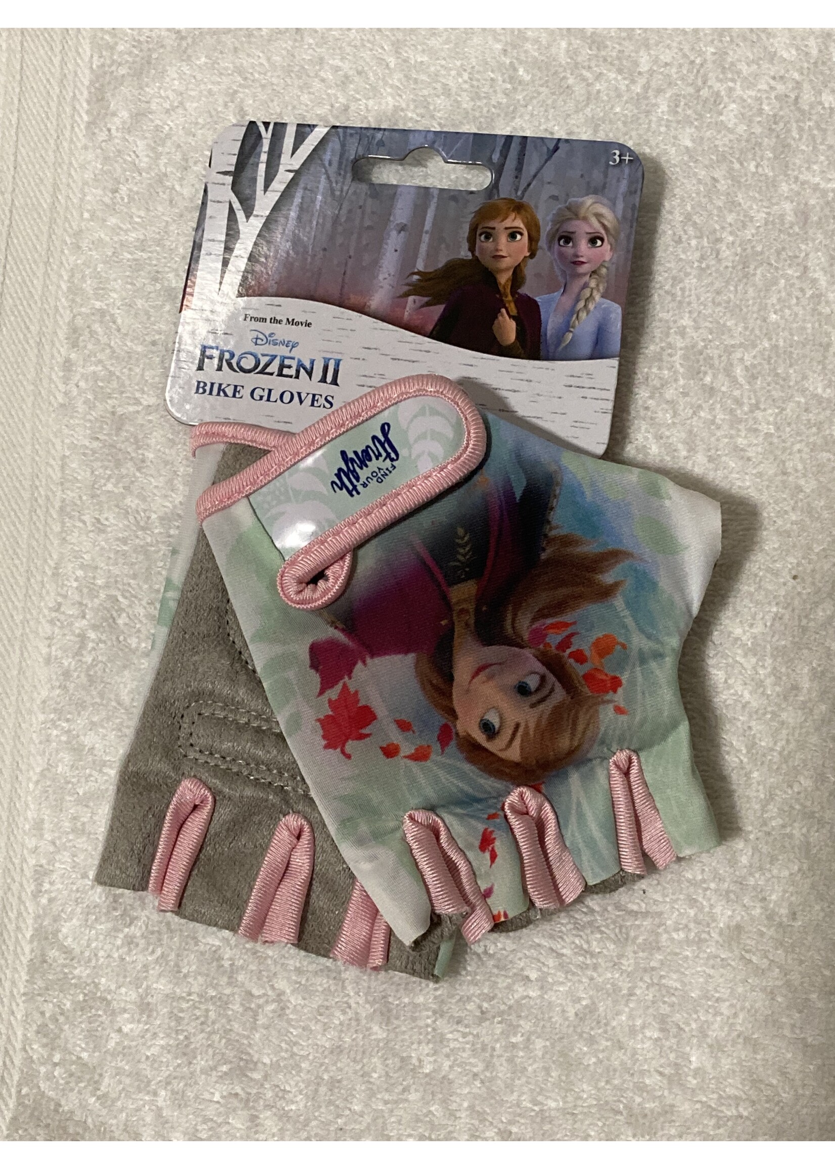 Disney Rękawiczki rowerowe Frozen II od Disney w kolorze różowym