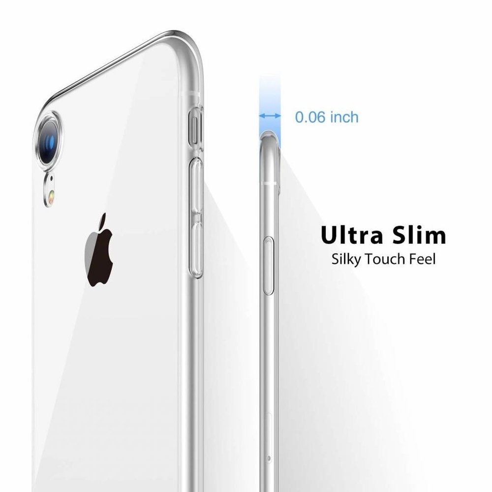 ShieldCase® ShieldCase Ultradünne iPhone Xr Silikonhülle (transparent)