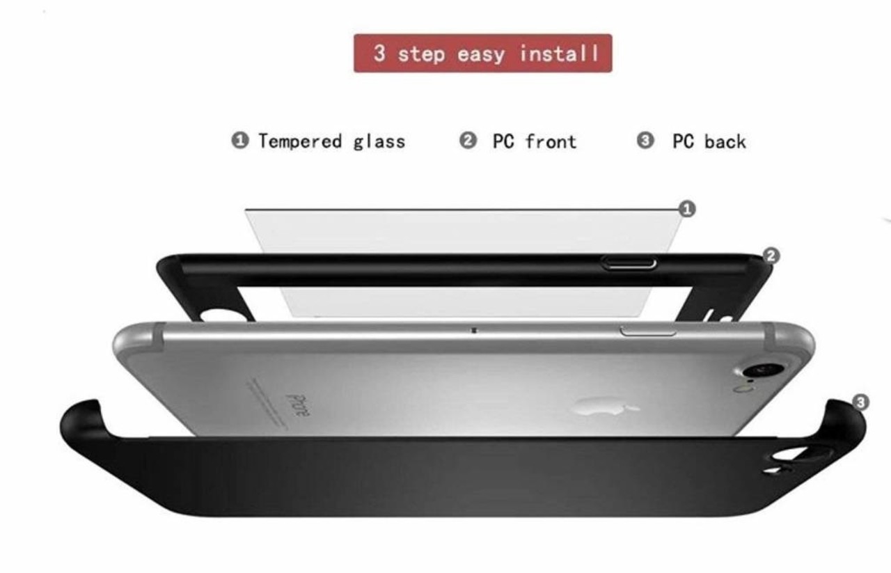 ShieldCase® Shieldcase 360-Grad-Hülle für iPhone 8 Plus / 7 Plus