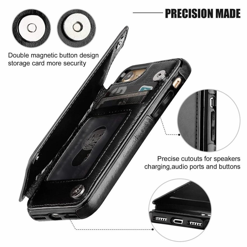 ShieldCase® ShieldCase iPhone 7 / iPhone 8 Wallet Case (schwarz)
