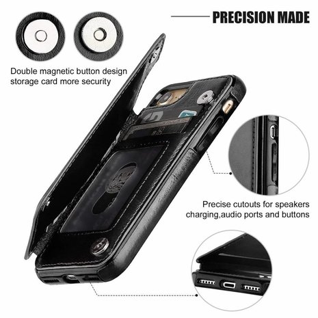 ShieldCase® ShieldCase iPhone 7 / iPhone 8 Wallet Case (schwarz)