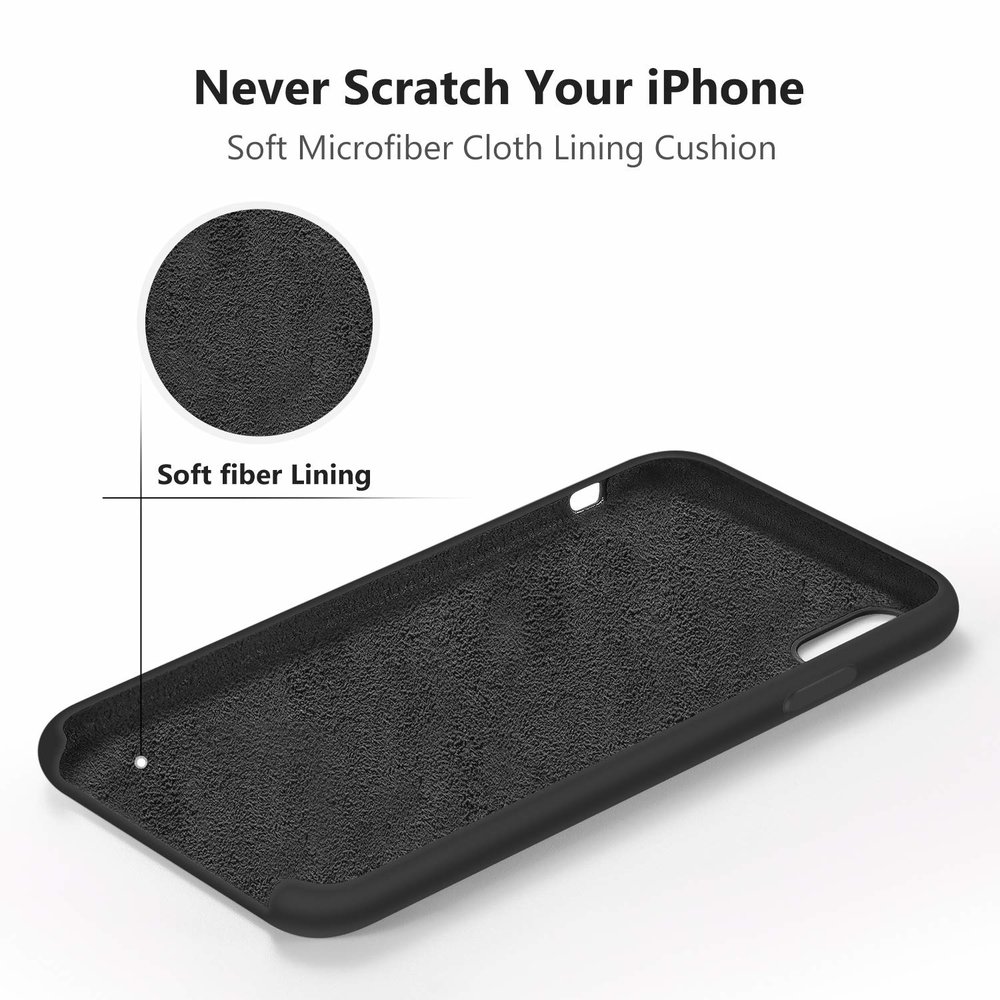 ShieldCase® Shieldcase iPhone X /  Xs Hülle Silikon (schwarz)