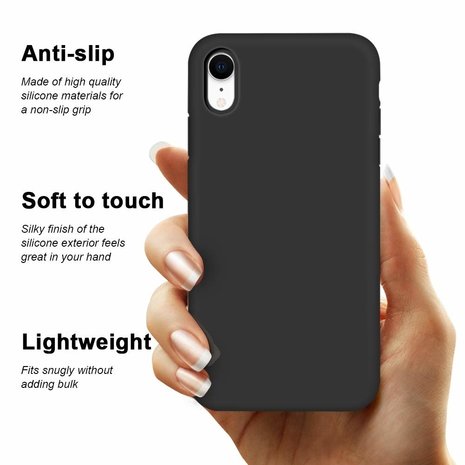 ShieldCase® Shieldcase iPhone Xr Hülle Silikon (schwarz)