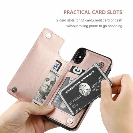 ShieldCase® ShieldCase iPhone X / Xs Wallet Case (rosa)