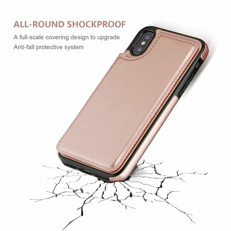 ShieldCase® ShieldCase iPhone X / Xs Wallet Case (rosa)