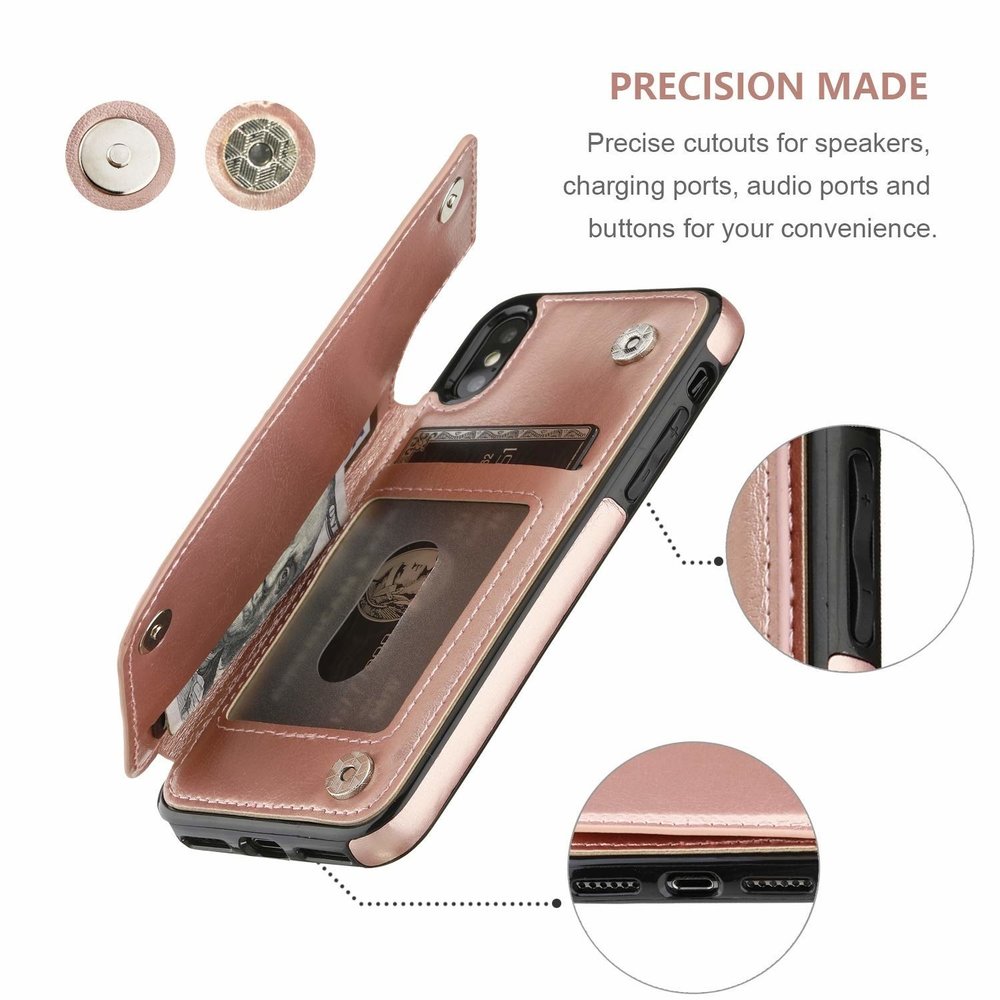 ShieldCase® ShieldCase iPhone X / Xs Wallet Case (rosa)