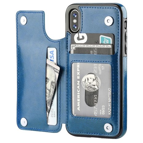 ShieldCase® ShieldCase iPhone X / Xs Wallet Case (blau) ShieldCase® ShieldCase iPhone X / Xs Wallet Case (blau)