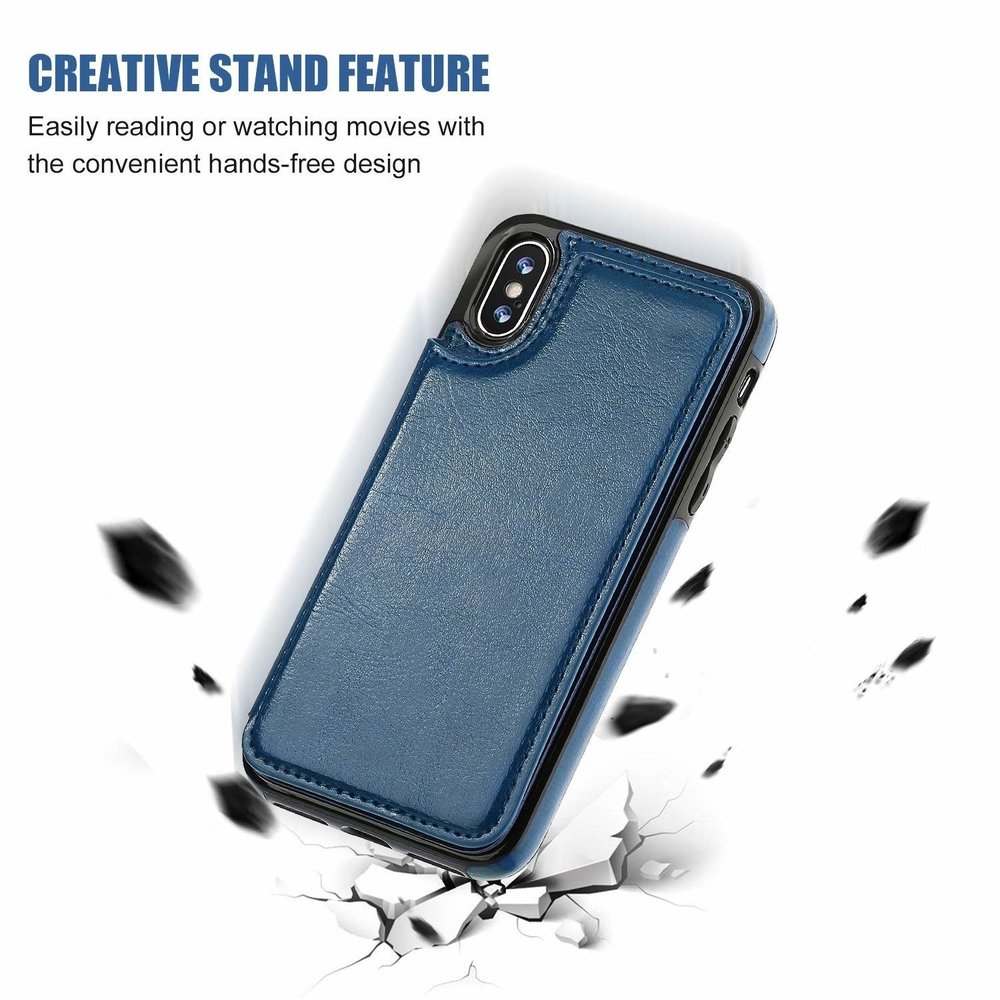 ShieldCase® ShieldCase iPhone X / Xs Wallet Case (blau) ShieldCase® ShieldCase iPhone X / Xs Wallet Case (blau)
