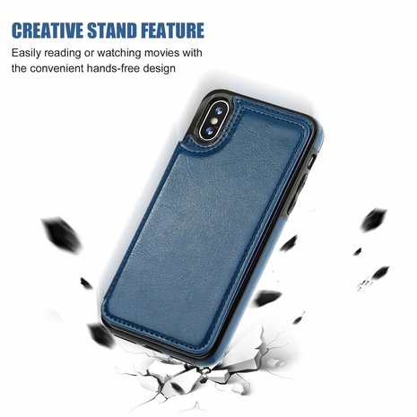 ShieldCase® ShieldCase iPhone X / Xs Wallet Case (blau) ShieldCase® ShieldCase iPhone X / Xs Wallet Case (blau)