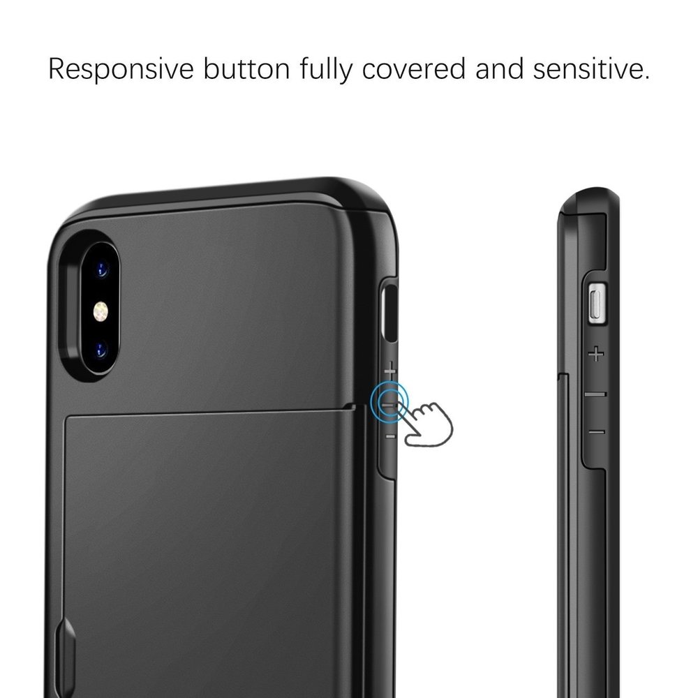 ShieldCase® Shieldcase Kartenhalteretui mit Schieber iPhone X / Xs