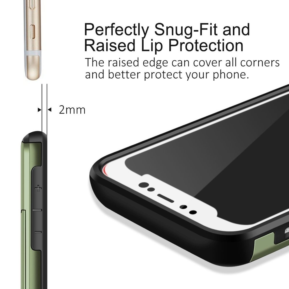 ShieldCase® ShieldCase Kartenhalter Hülle mit Schieber iPhone X / Xs (grün) ShieldCase® ShieldCase Kartenhalter Hülle mit Schieber iPhone X / Xs (grün)