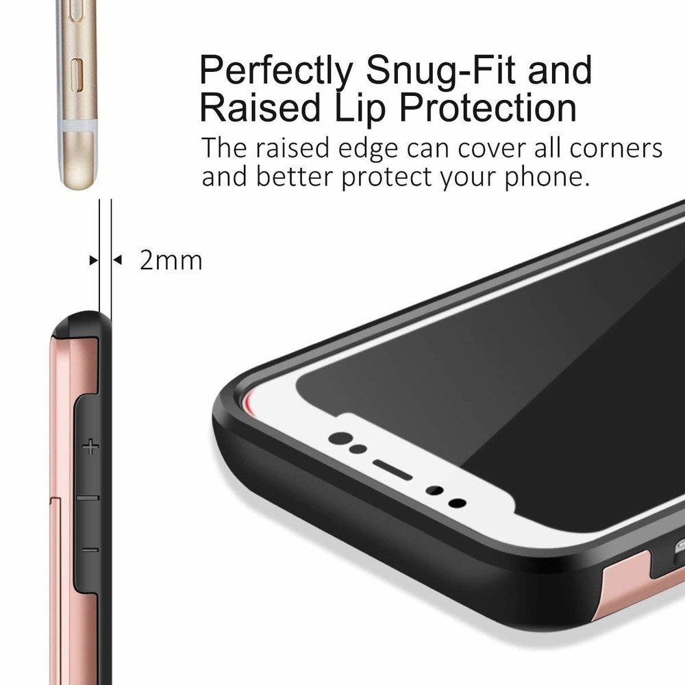 ShieldCase® ShieldCase Kartenhalter Hülle mit Schieber iPhone X / Xs (Roségold) ShieldCase® ShieldCase Kartenhalter Hülle mit Schieber iPhone X / Xs (Roségold)