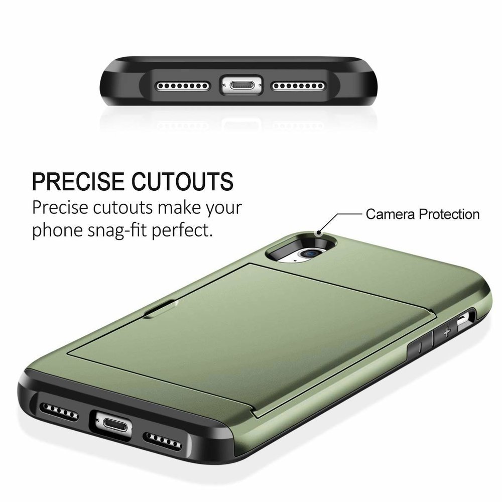 ShieldCase® ShieldCase Kartenhalter Hülle mit Schieber iPhone Xr (grün) ShieldCase® ShieldCase Kartenhalter Hülle mit Schieber iPhone Xr (grün)