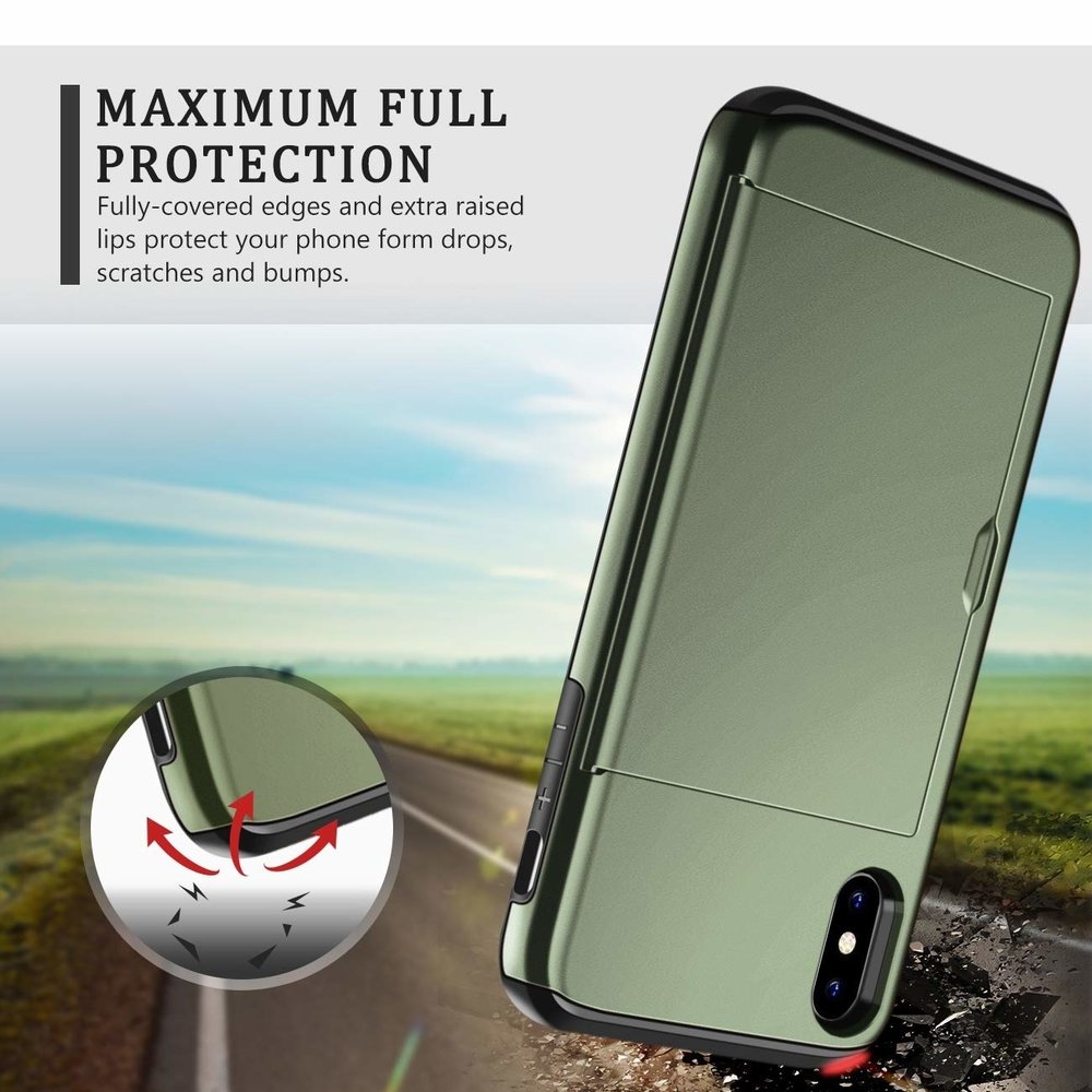 ShieldCase® ShieldCase Kartenhalter Hülle mit Schieber iPhone Xr (grün) ShieldCase® ShieldCase Kartenhalter Hülle mit Schieber iPhone Xr (grün)