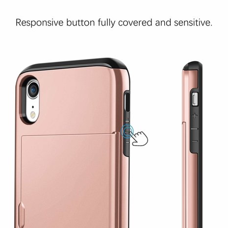 ShieldCase® ShieldCase Kartenhalter Hülle mit Schieber iPhone Xr (Roségold) ShieldCase® ShieldCase Kartenhalter Hülle mit Schieber iPhone Xr (Roségold)