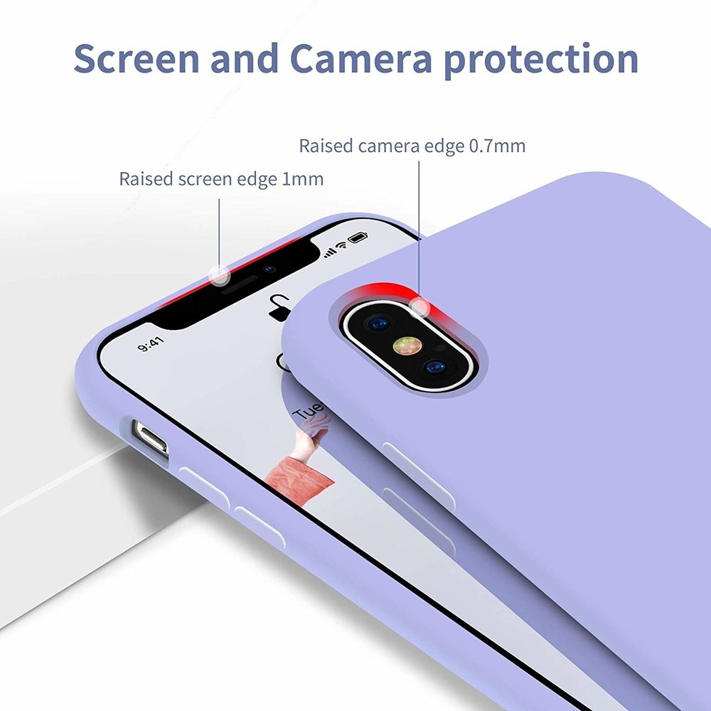 ShieldCase® ShieldCase iPhone X / Xs  Hülle Silikon (lila)