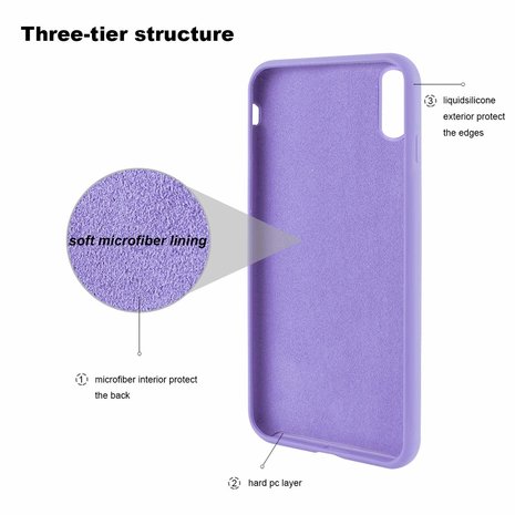 ShieldCase® Shieldcase iPhone Xs Max Hülle Silikon (lila) ShieldCase® Shieldcase iPhone Xs Max Hülle Silikon (lila)