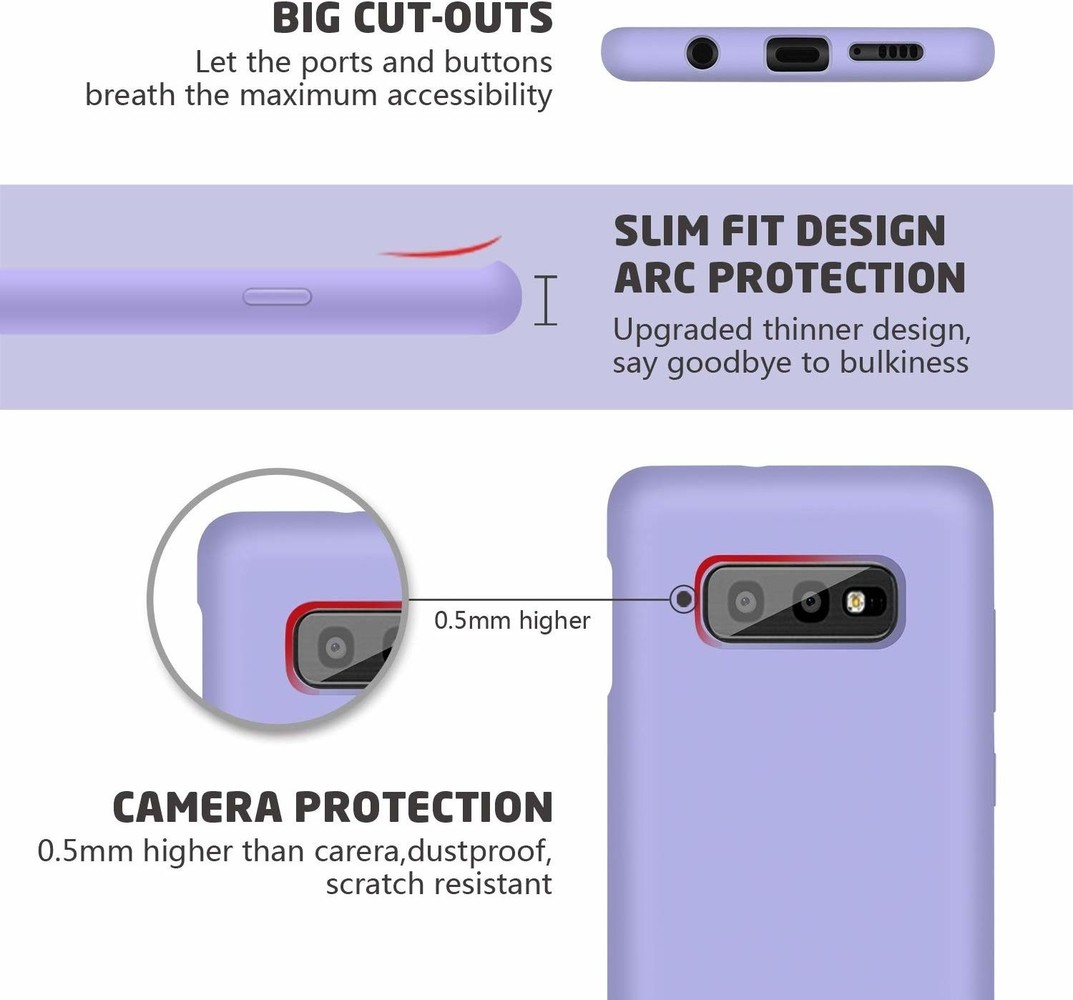 ShieldCase® Shieldcase Samsung Galaxy S10e Hülle Silikon (lila) ShieldCase® Shieldcase Samsung Galaxy S10e Hülle Silikon (lila)