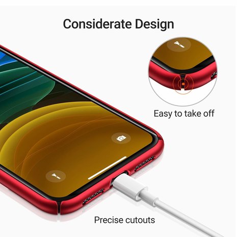 ShieldCase® ShieldCase iPhone 11 Ultra Slim Case (rot) ShieldCase® ShieldCase iPhone 11 Ultra Slim Case (rot)