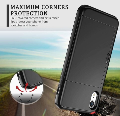ShieldCase® Shieldcase Kartenetui mit Schieber iPhone Xr (schwarz) ShieldCase® Shieldcase Kartenetui mit Schieber iPhone Xr (schwarz)