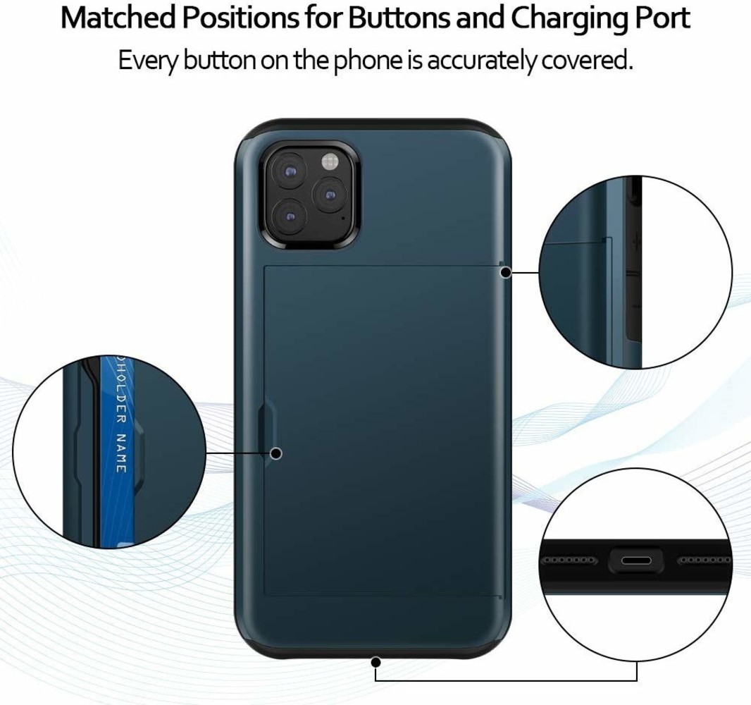ShieldCase® ShieldCase Kartenhalter Hülle mit Schieber iPhone 11 Pro Max (dunkelblau) ShieldCase® ShieldCase Kartenhalter Hülle mit Schieber iPhone 11 Pro Max (dunkelblau)