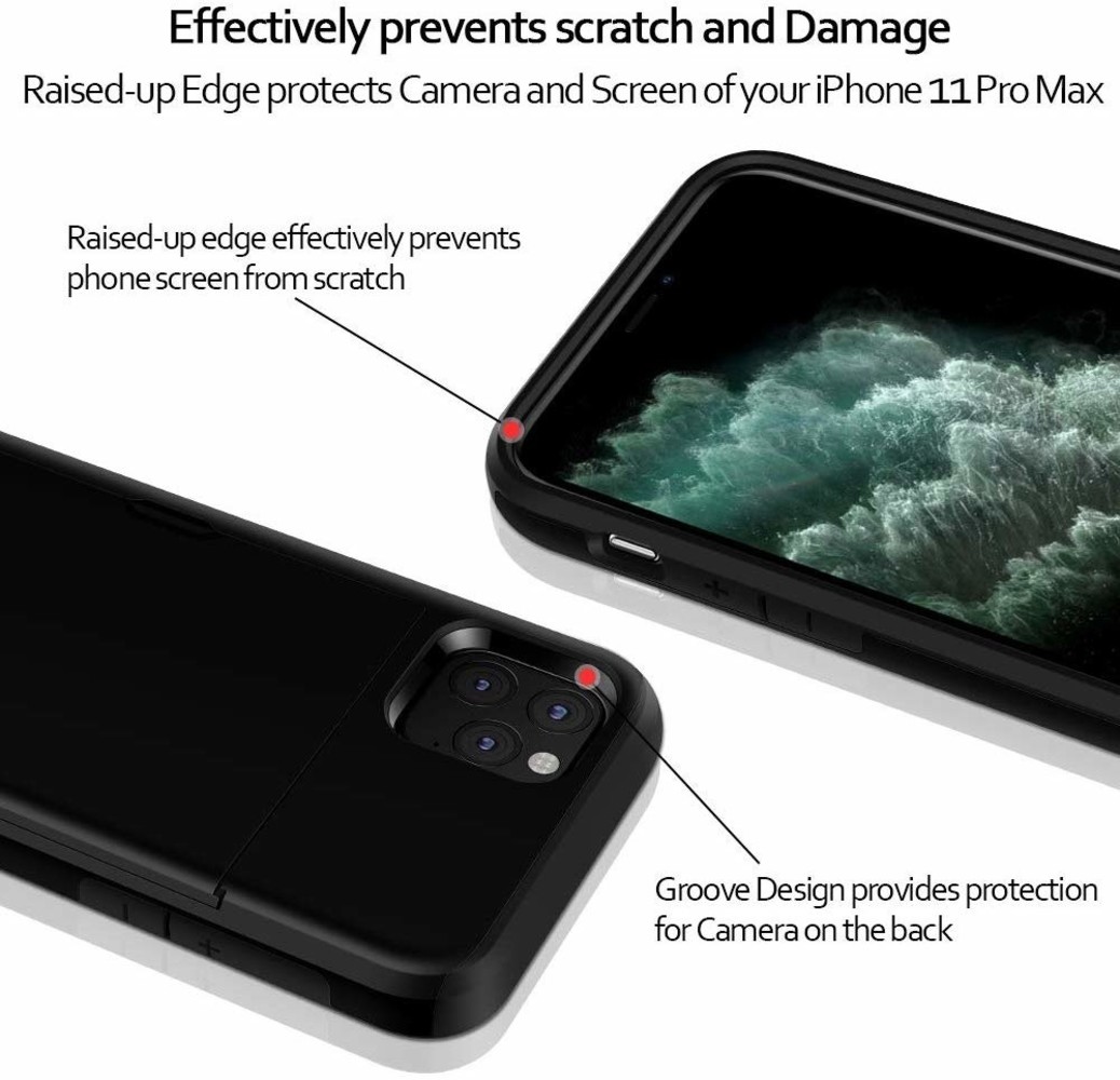 ShieldCase® ShieldCase Kartenhalter Hülle mit Schieber iPhone 11 Pro Max (schwarz) ShieldCase® ShieldCase Kartenhalter Hülle mit Schieber iPhone 11 Pro Max (schwarz)