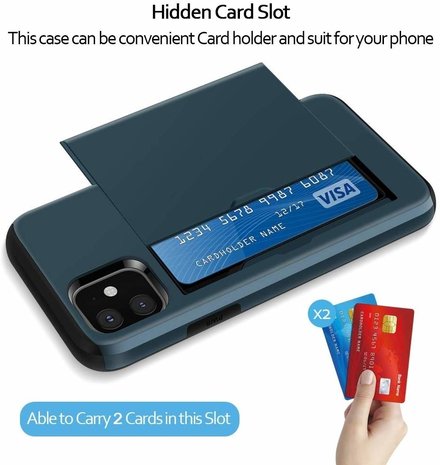 ShieldCase® ShieldCase Kartenhalter Hülle mit Schieber iPhone 11 (dunkelblau) ShieldCase® ShieldCase Kartenhalter Hülle mit Schieber iPhone 11 (dunkelblau)